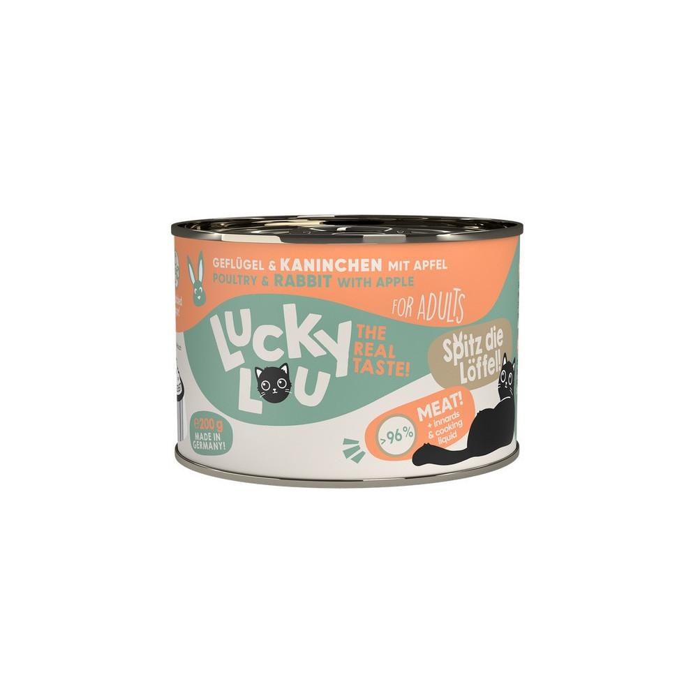 Lucky Lou Lifestage Adult Drób i królik puszka 200g