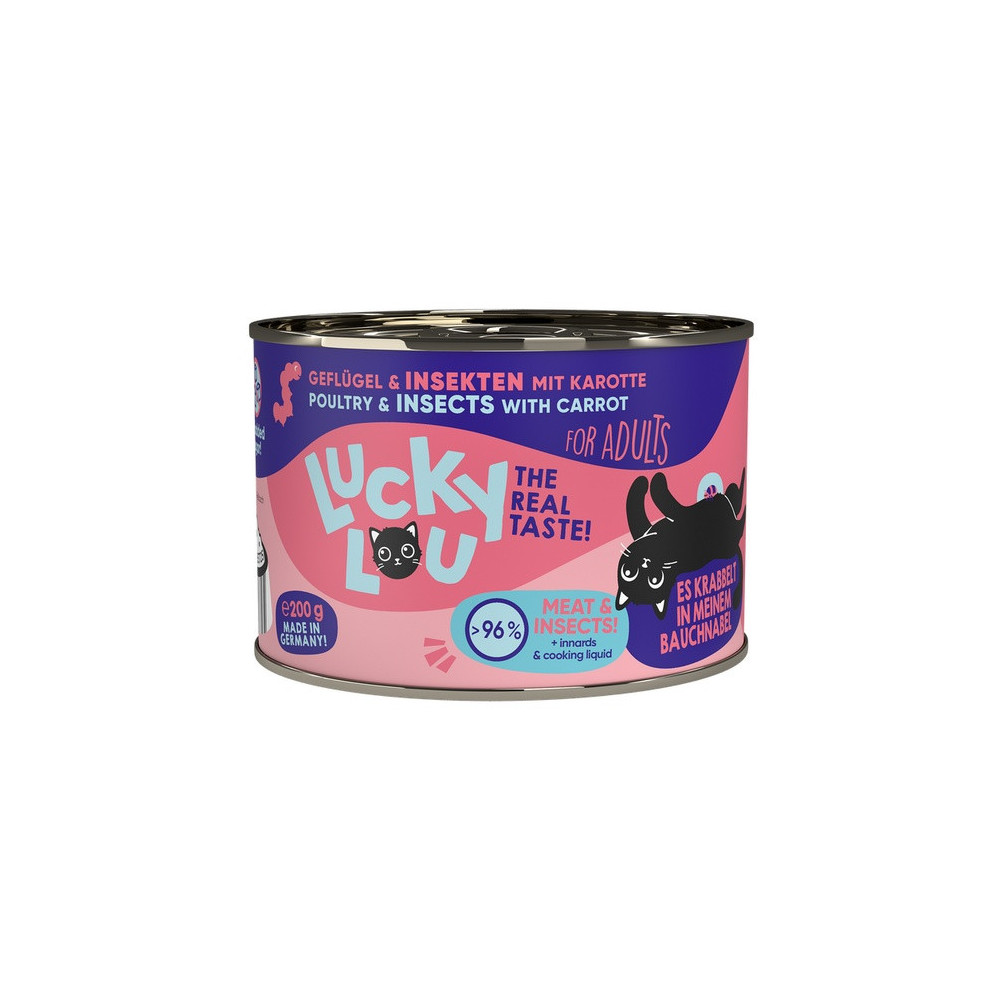 Lucky Lou Lifestage Adult Drób i owady puszka 200g