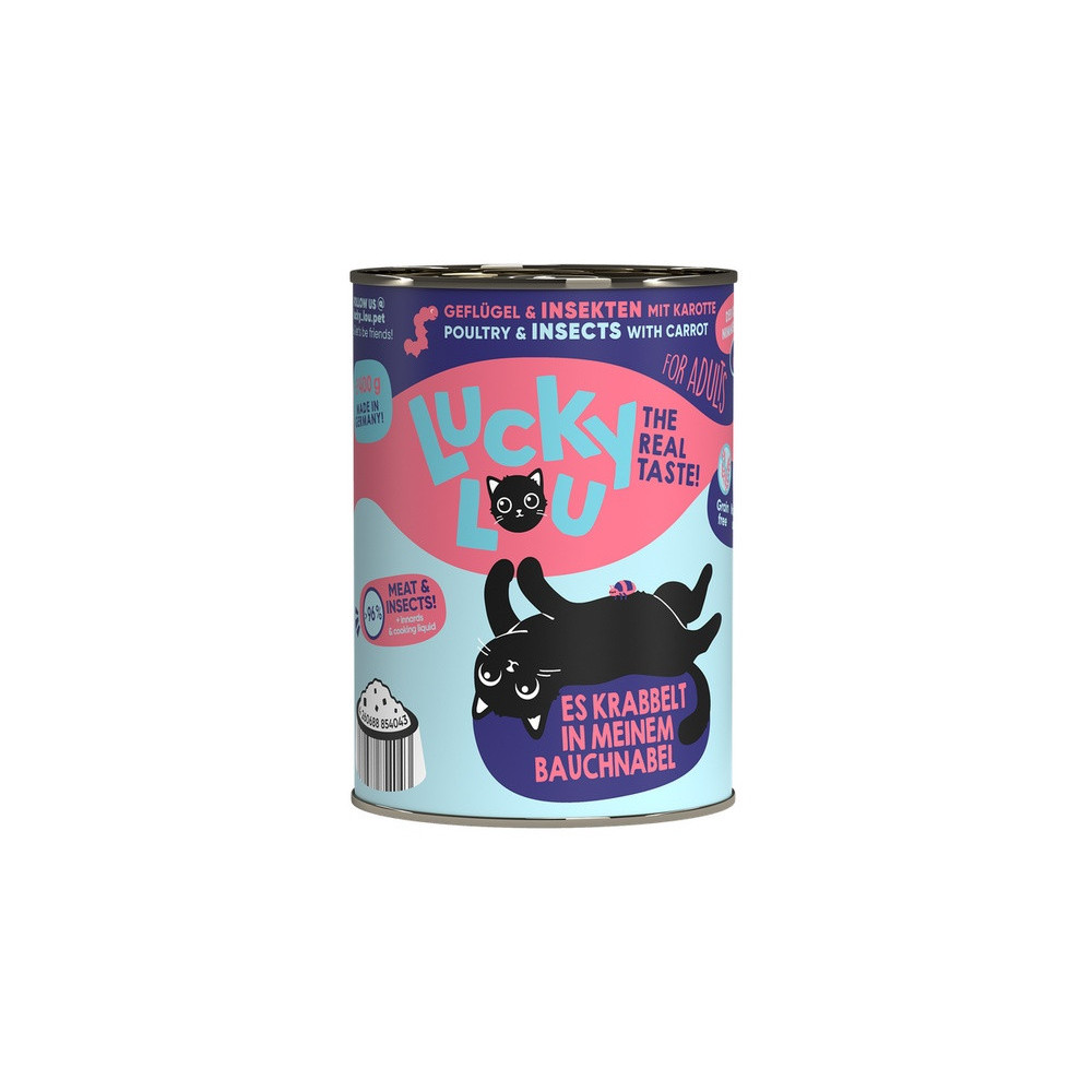 Lucky Lou Lifestage Adult Drób i owady puszka 400g