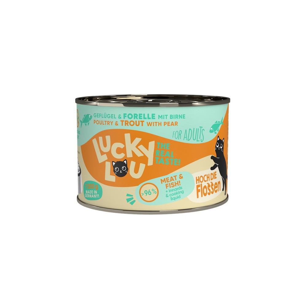 Lucky Lou Lifestage Adult Drób i pstrąg puszka 200g