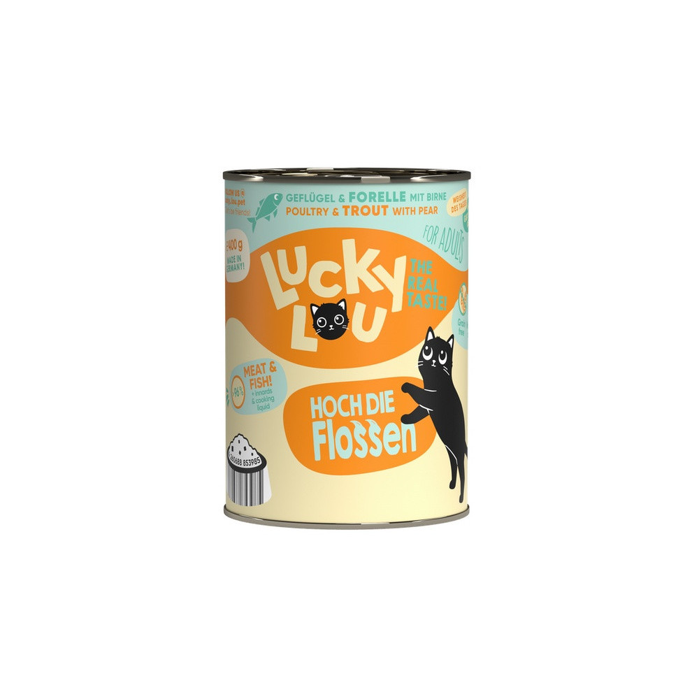 Lucky Lou Lifestage Adult Drób i pstrąg puszka 400g