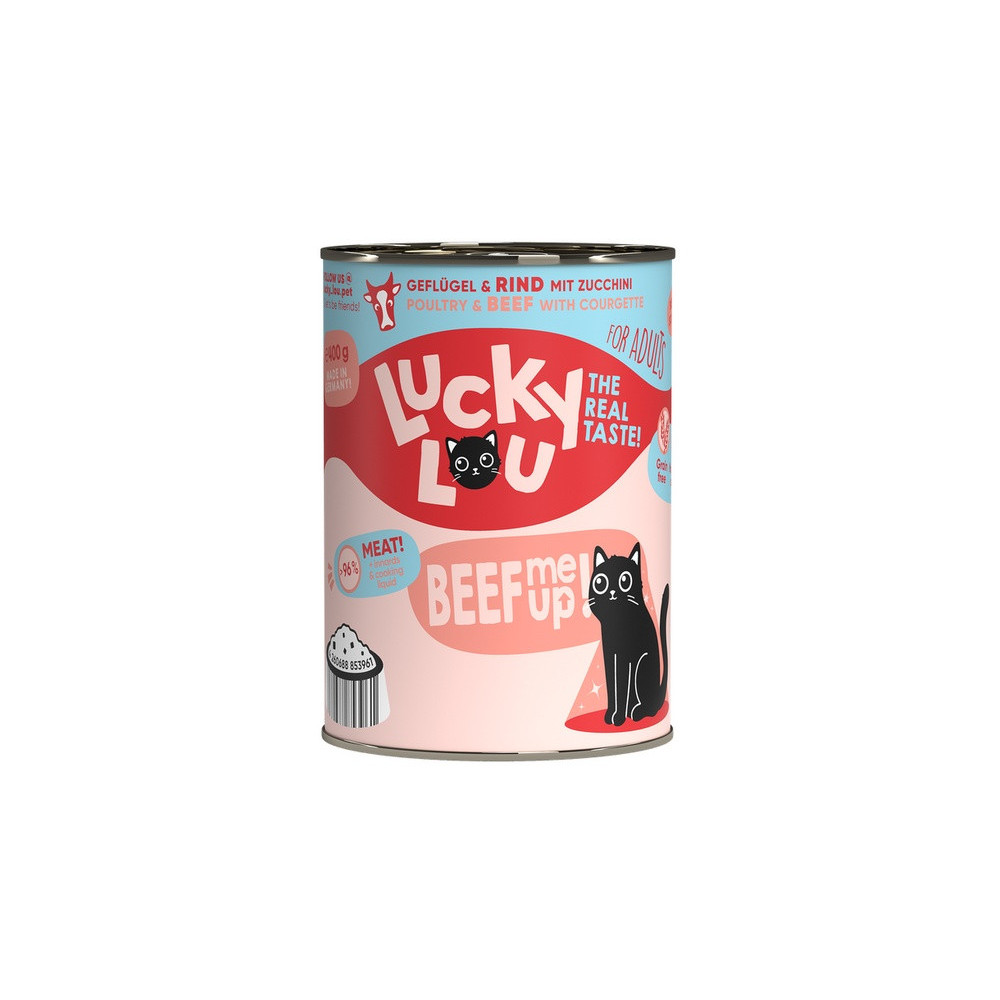 Lucky Lou Lifestage Adult Drób i wołowina puszka 400g