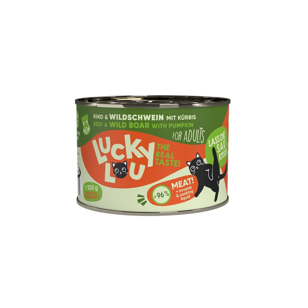 Lucky Lou Lifestage Adult Wołowina i dzik puszka 200g