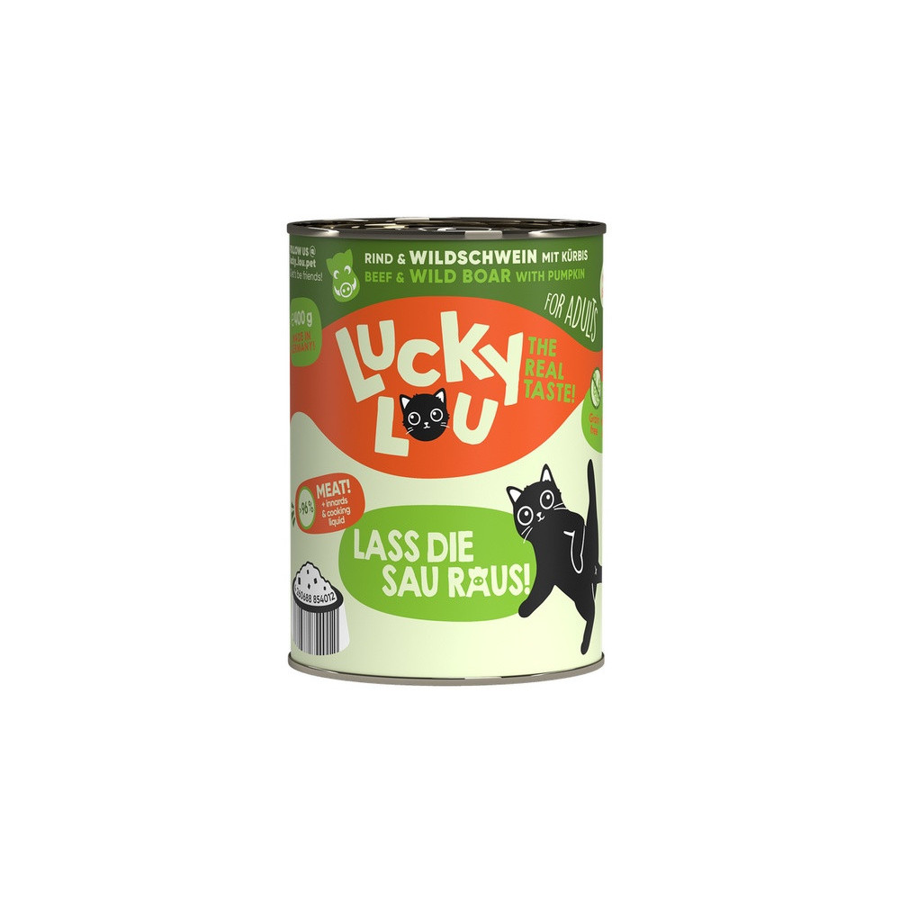 Lucky Lou Lifestage Adult Wołowina i dzik puszka 400g