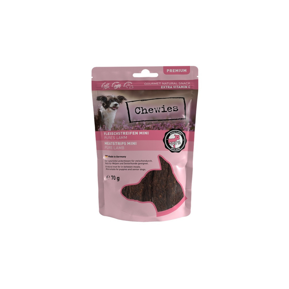 Chewies Meat Strips Mini Jagnięcina 70g