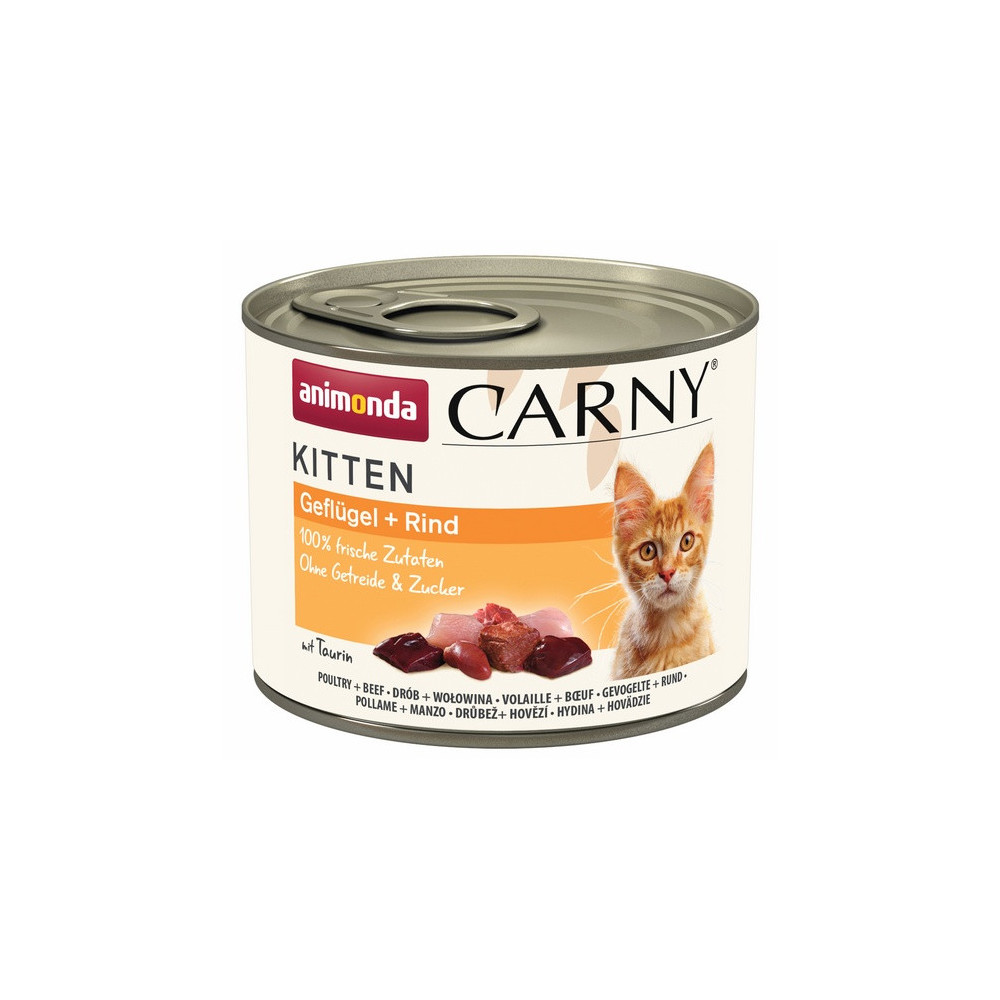 Animonda Carny Kitten Wołowina + Drób puszka 200g