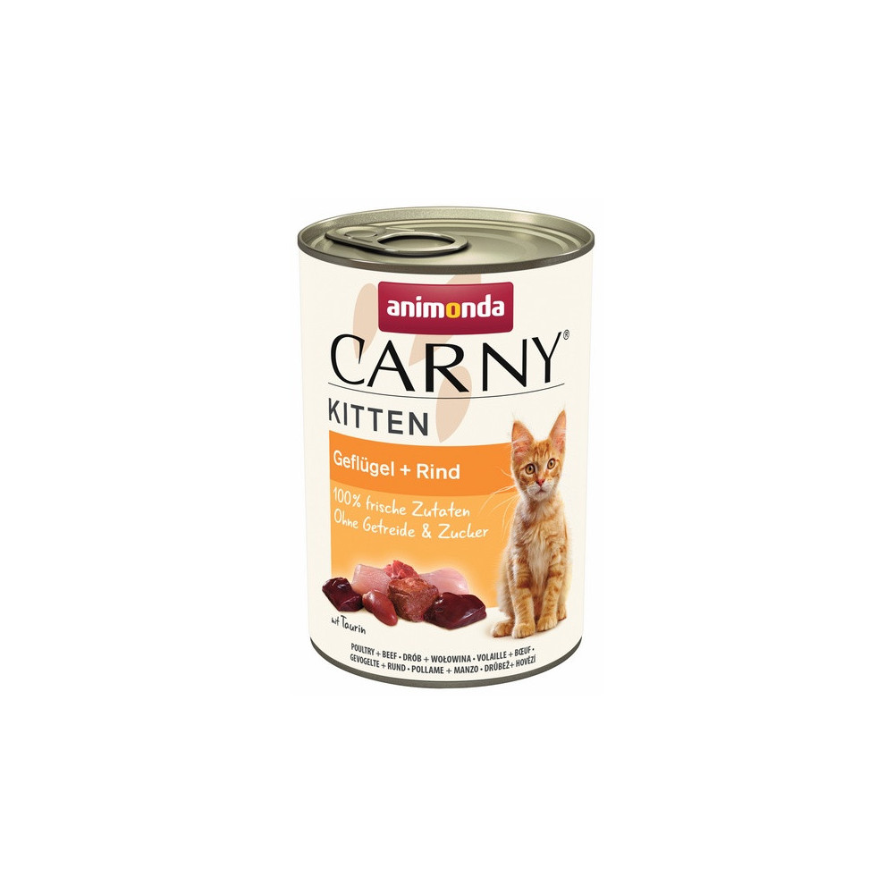 Animonda Carny Kitten Wołowina + Drób puszka 400g
