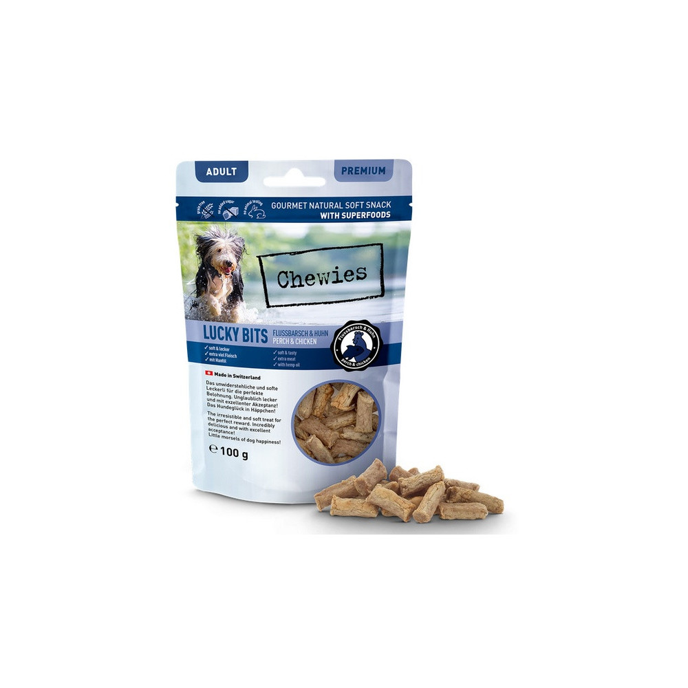 Chewies Lucky Bits Adult Okoń & kurczak 100g