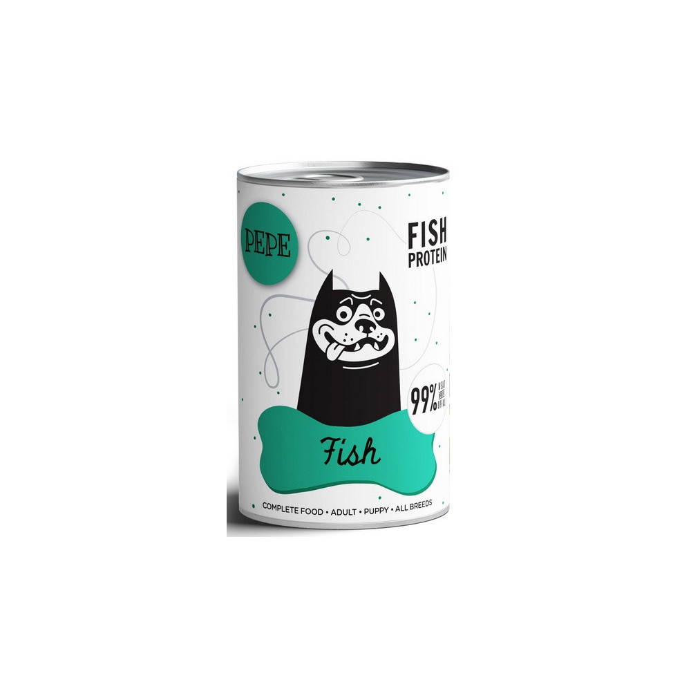 Paka Zwierzaka PEPE Fish (ryby) puszka 400g